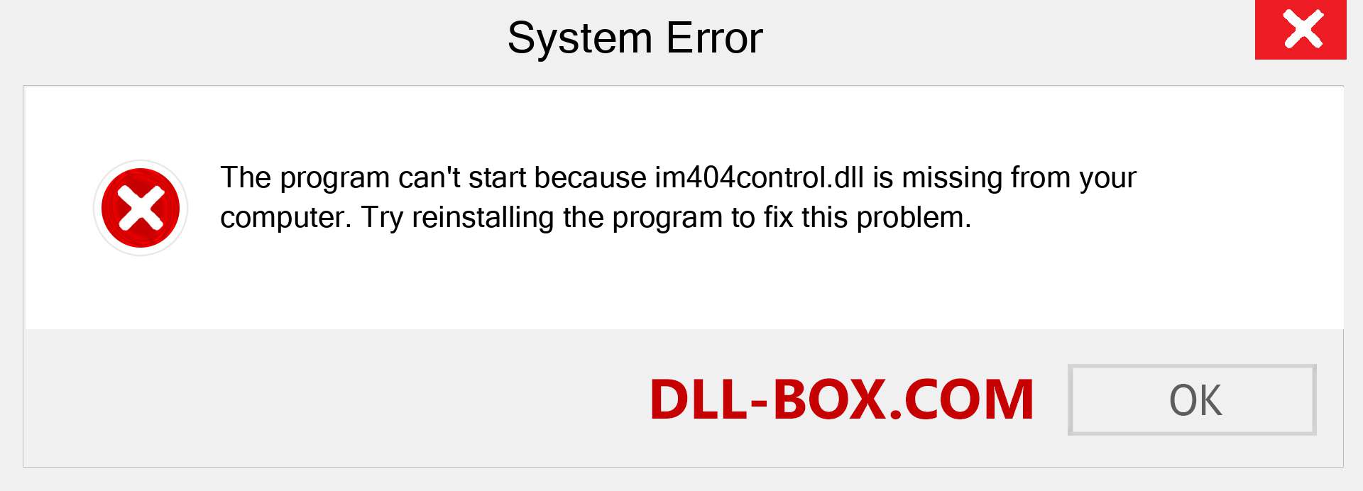  im404control.dll file is missing?. Download for Windows 7, 8, 10 - Fix  im404control dll Missing Error on Windows, photos, images